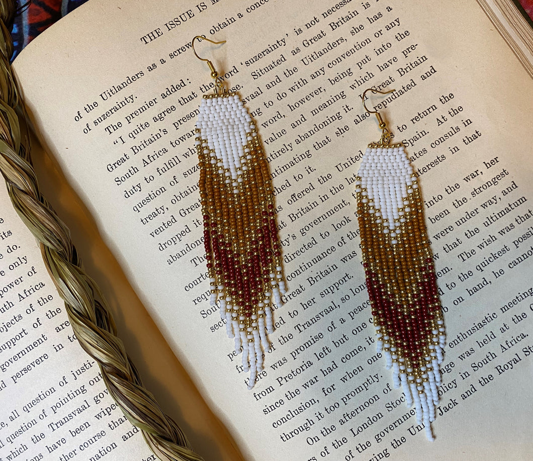 Beaded Fringe Earrings