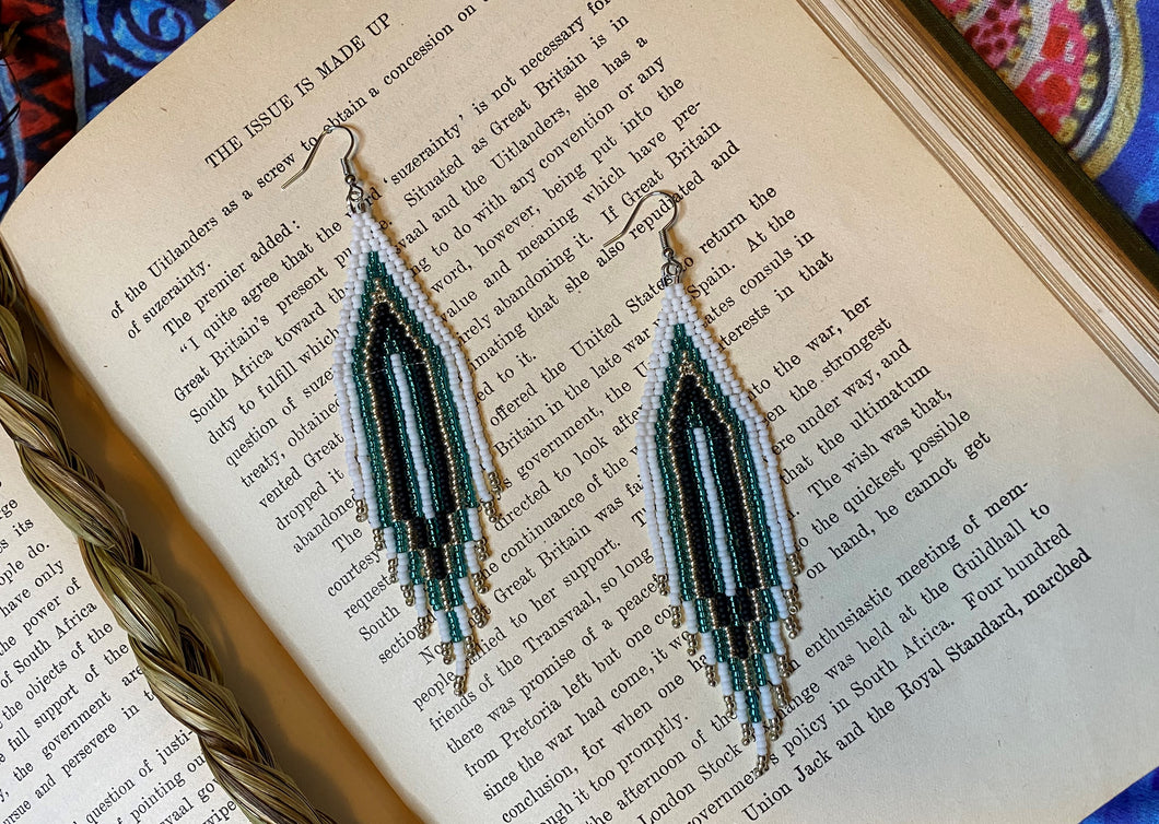 Beaded Fringe Earrings