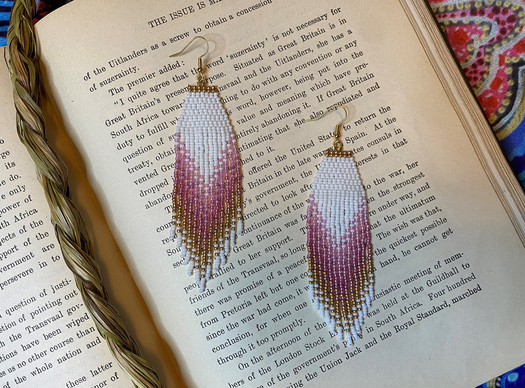 Beaded Fringe Earrings