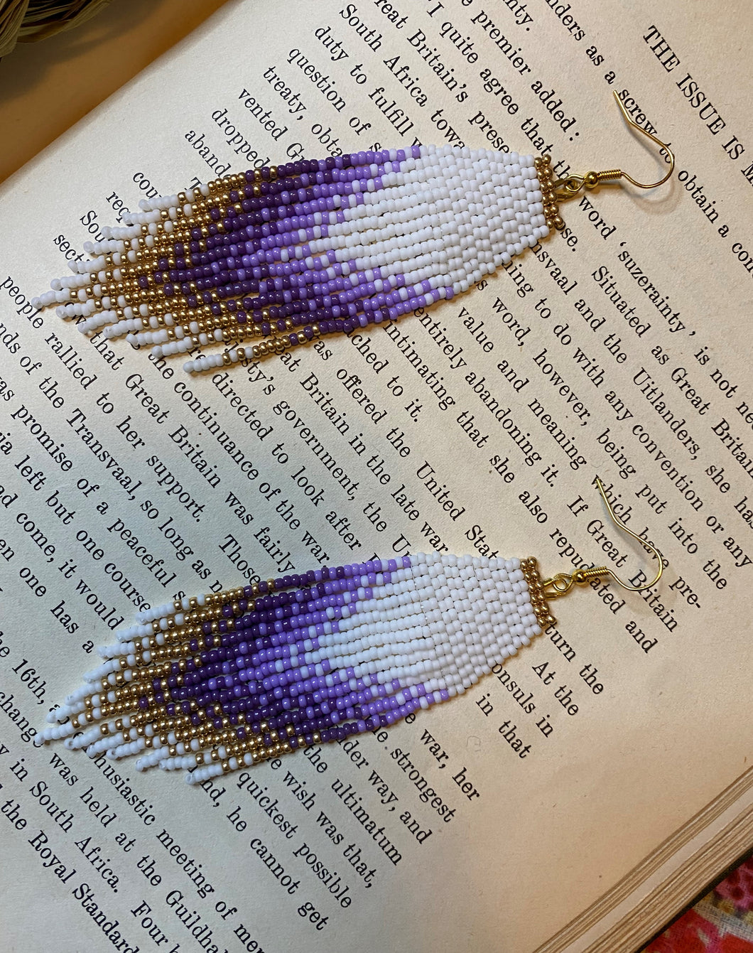 Beaded Fringe Earrings