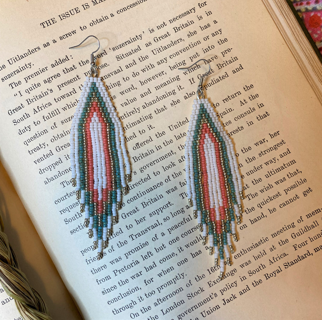 Beaded Fringe Earrings