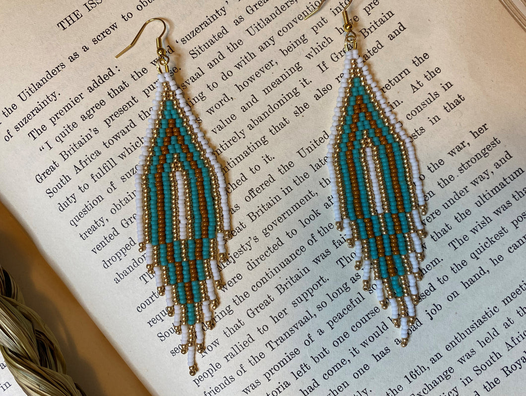 Beaded Fringe Earrings