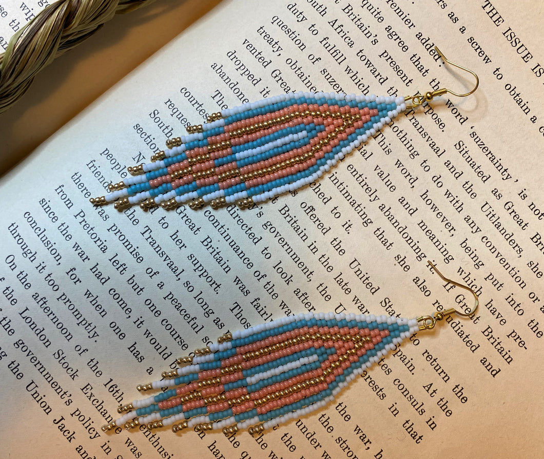 Beaded Fringe Earrings