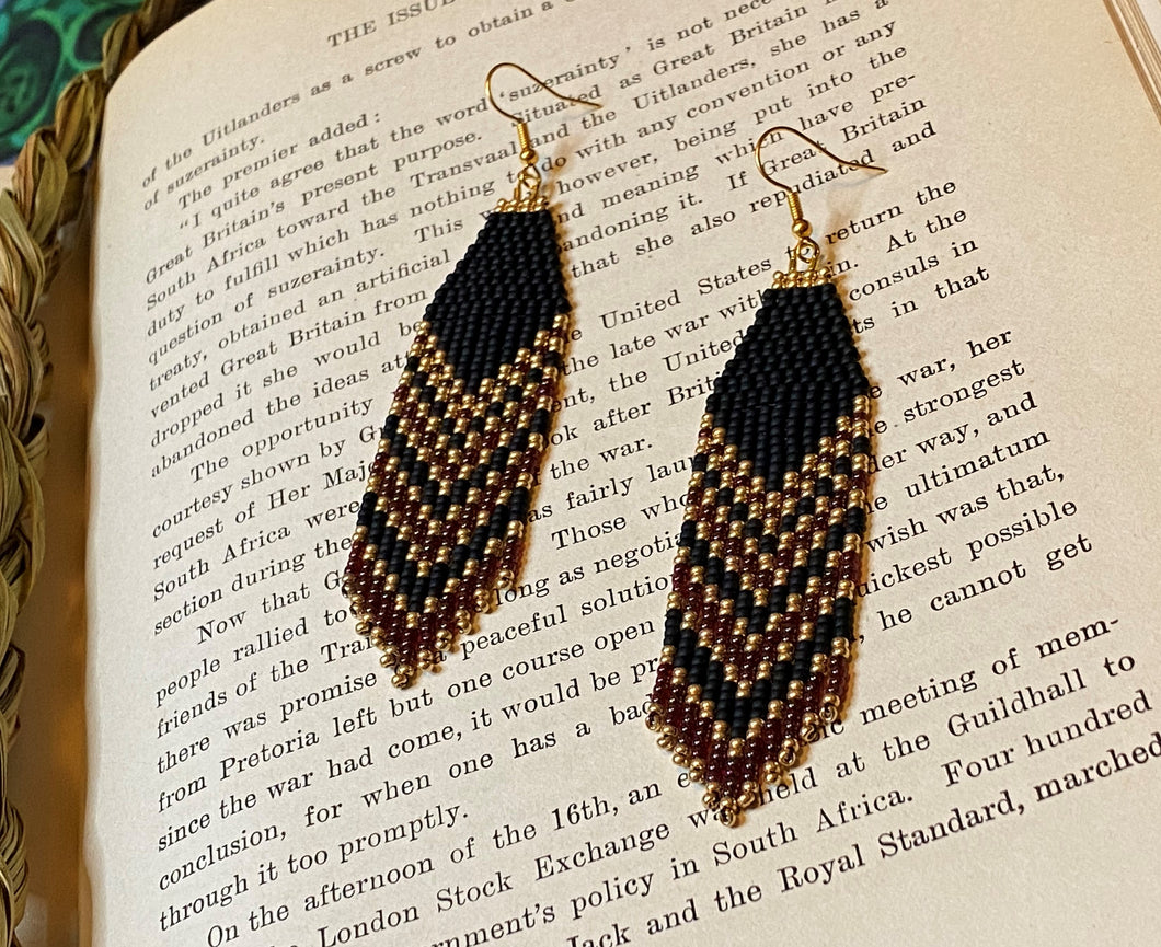 Beaded Fringe Earrings