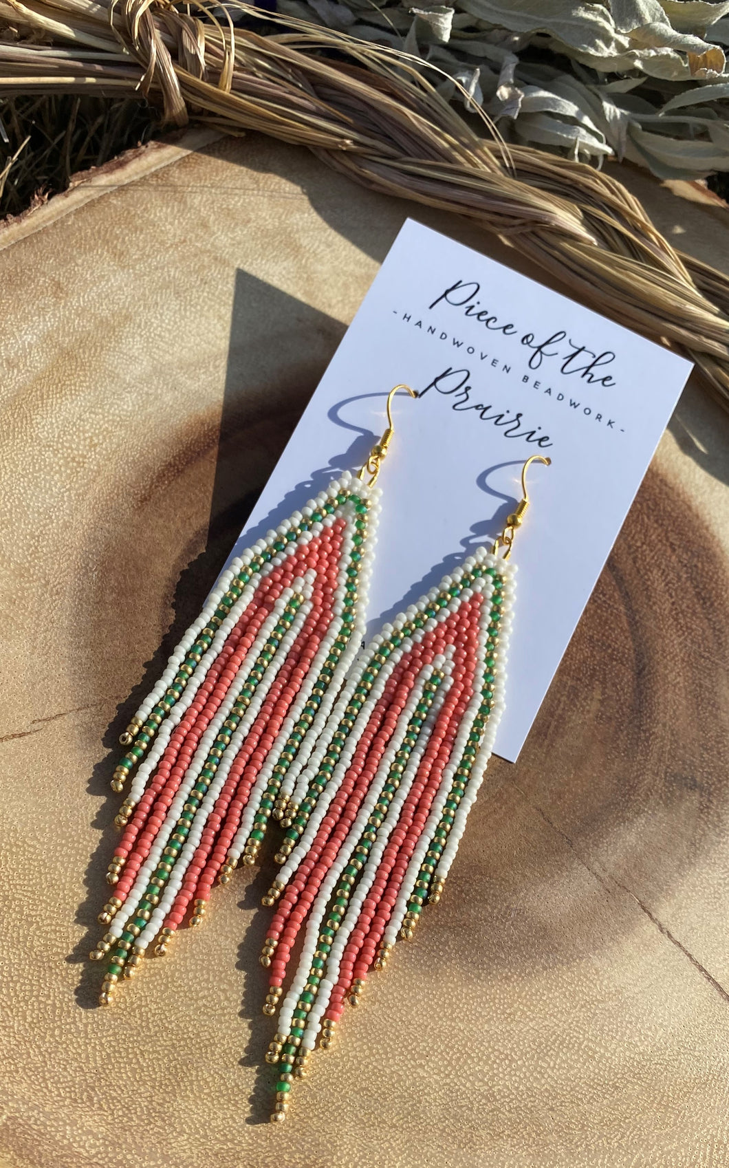 Beaded Fringe Earrings