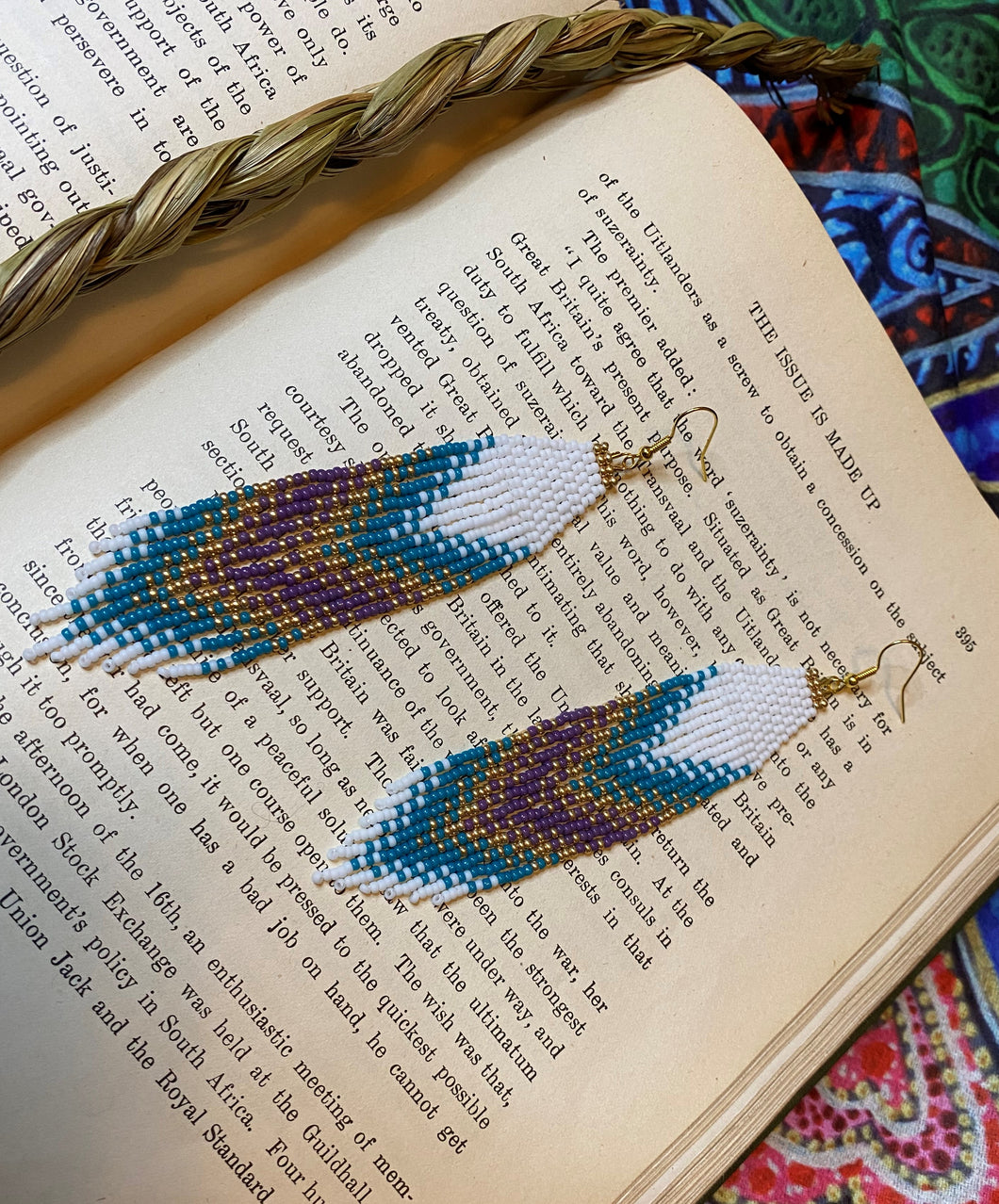 Beaded Fringe Earrings