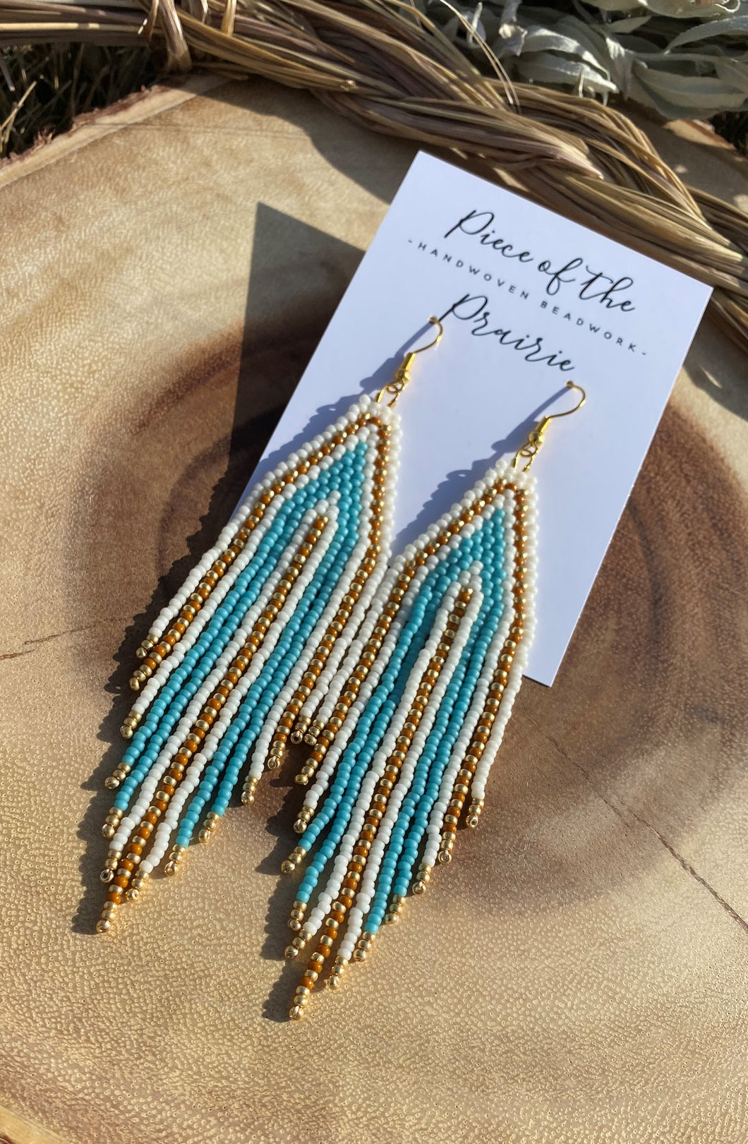 Beaded Fringe Earrings