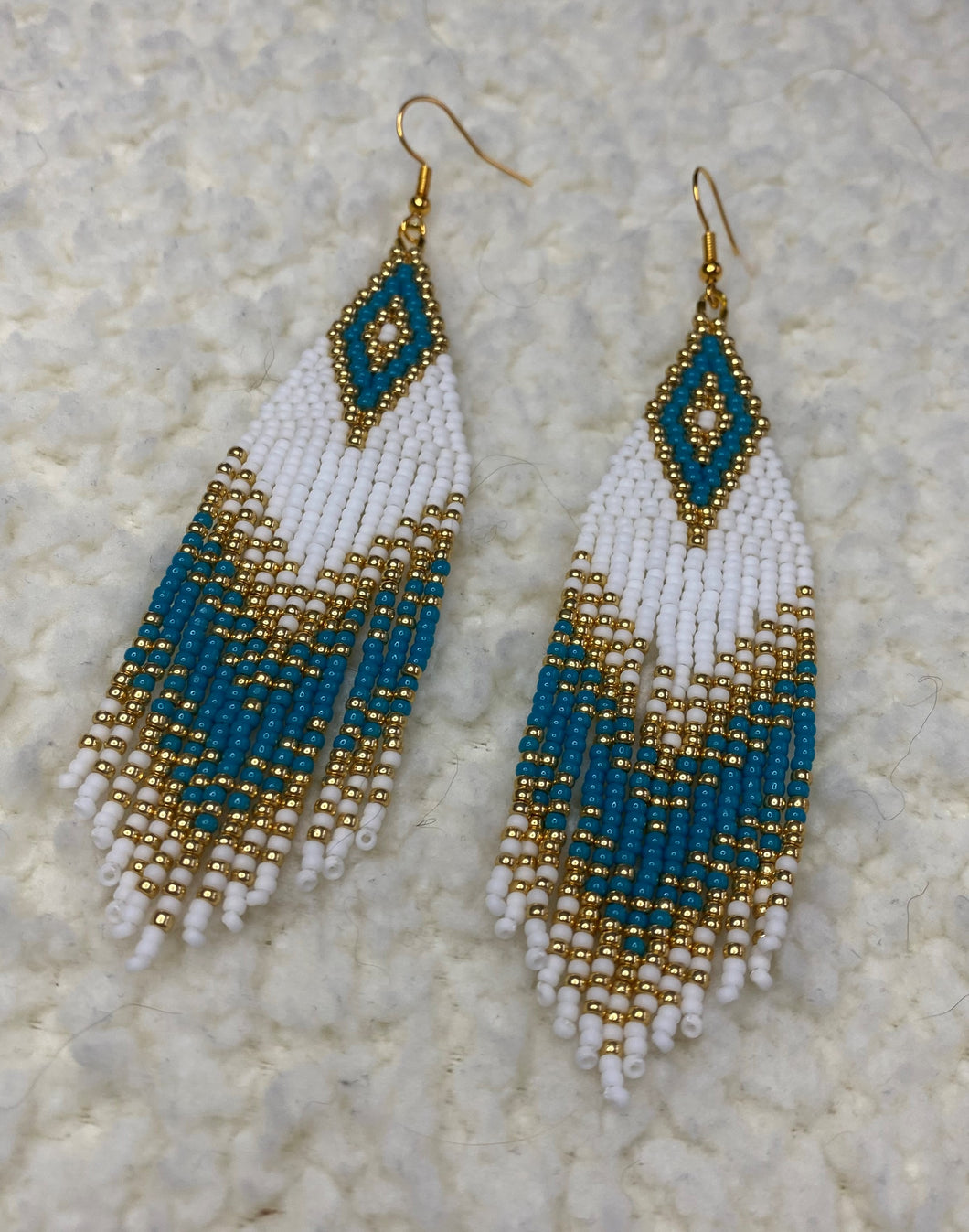 Beaded Fringe Earrings