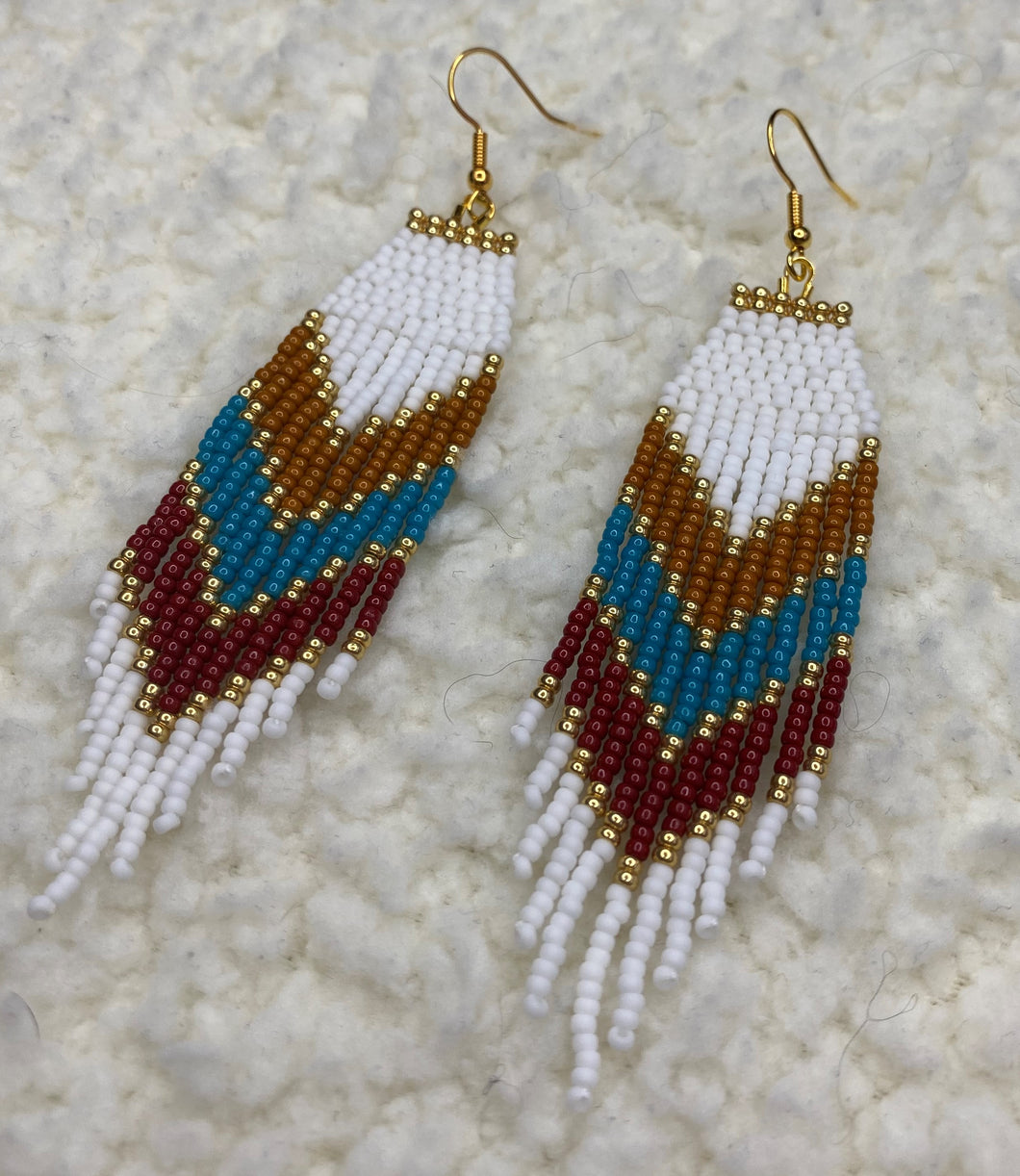 Beaded Fringe Earrings