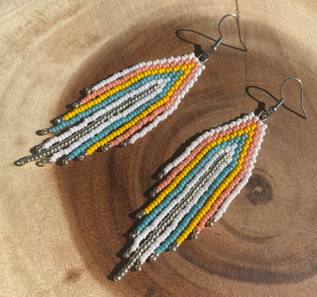 Beaded Fringe Earrings