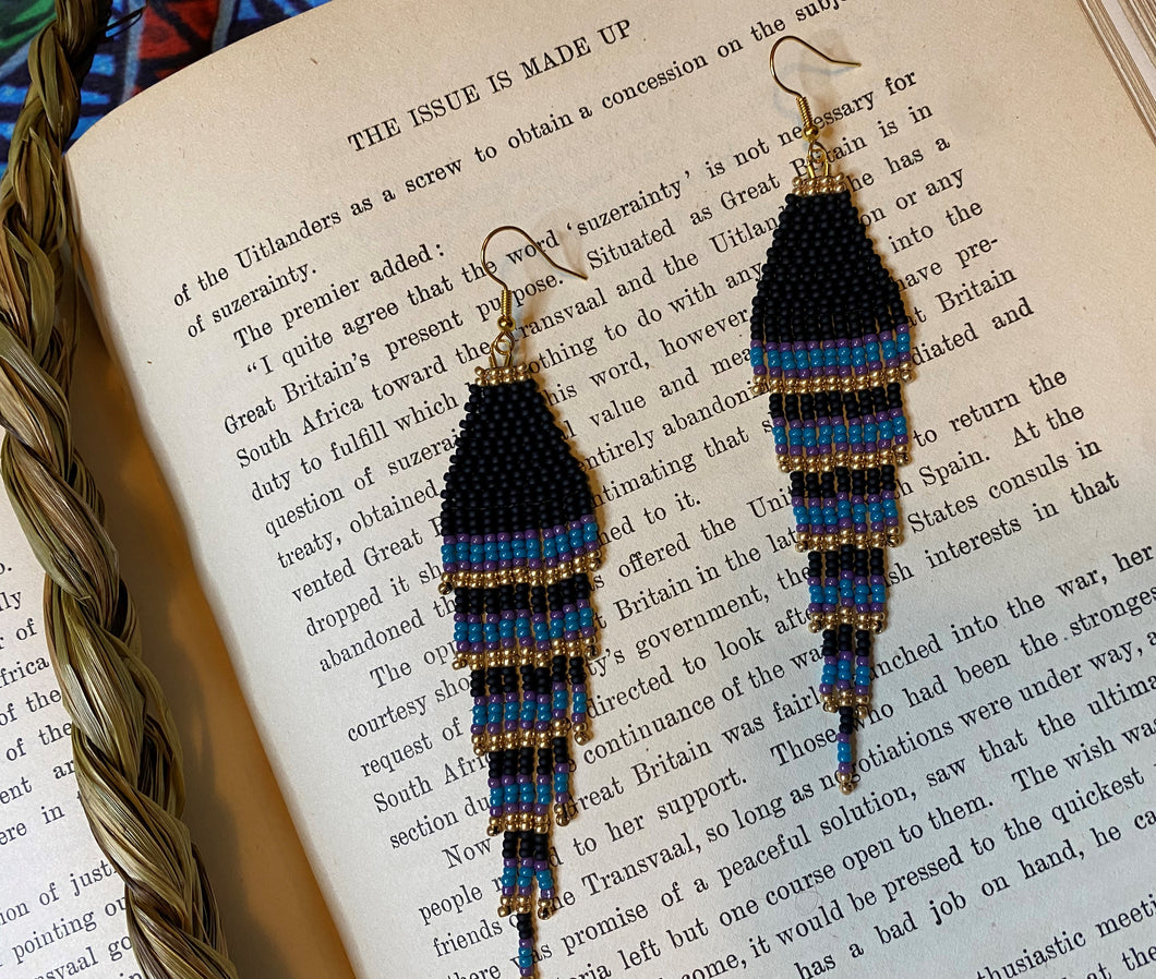 Beaded Fringe Earrings