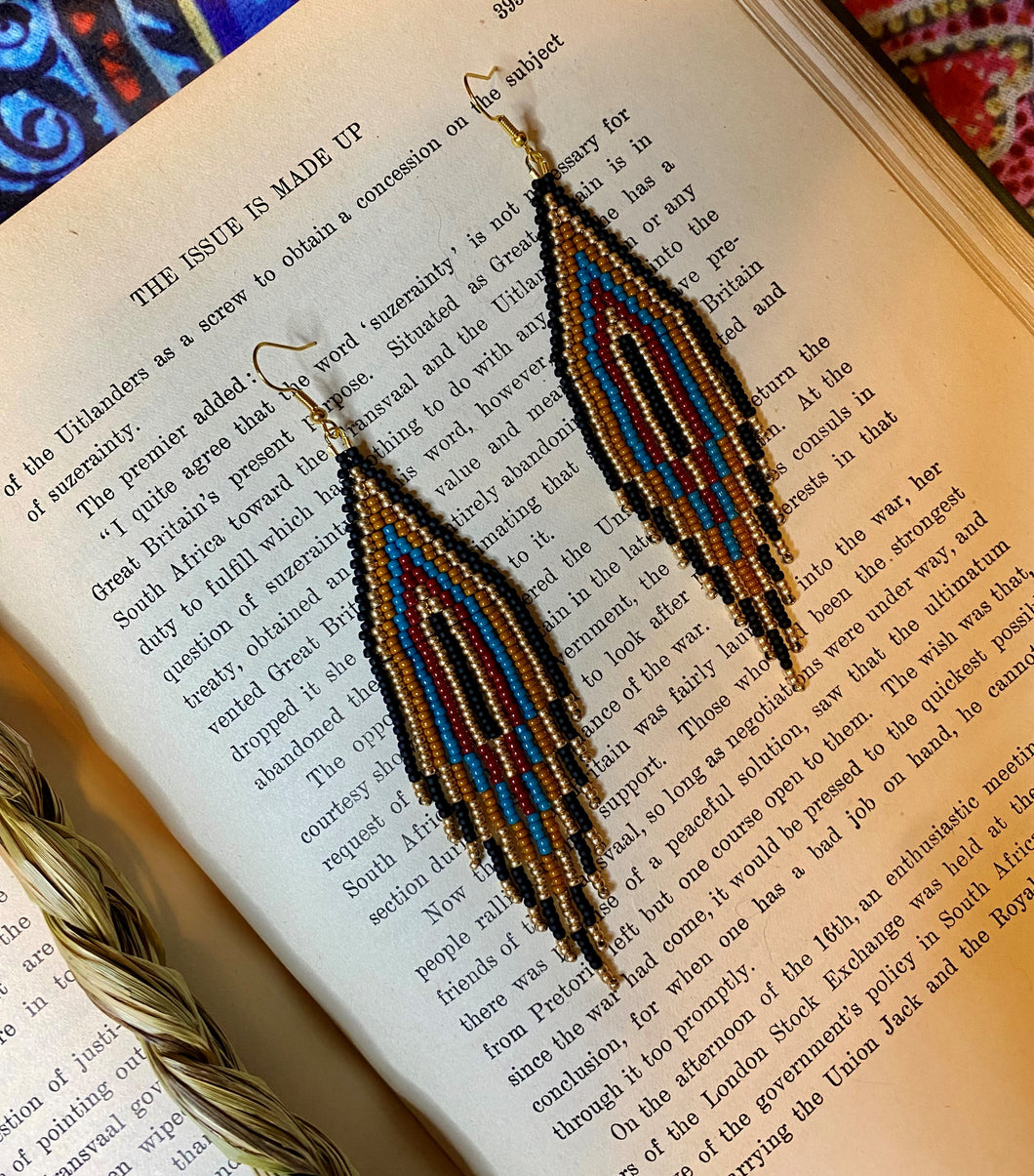 Beaded Fringe Earrings